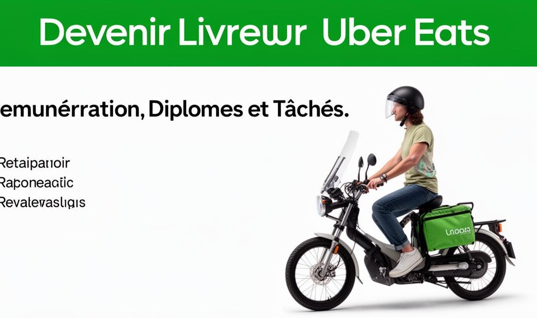 Devenir Livreur Uber Eats : Rémunération, Diplômes et Tâches à Connaître Avant de Se Lancer